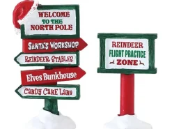 Lemax Deko-Nordpol-Schilderleuchten 2er-Set