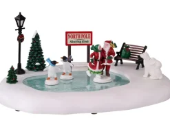 Lemax Weihnachtsdekoration Nordpol Eisbahn