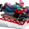 Lemax Weihnachtsfigur Sledding With Dad 5,1 cm x 6,8 cm x 4 cm