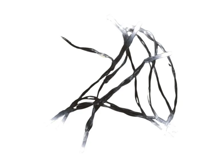 Lex 10er Batterie-Lichterkette Weihnachtsdeko Kaltweiß Beleuchtung Partylichterkette