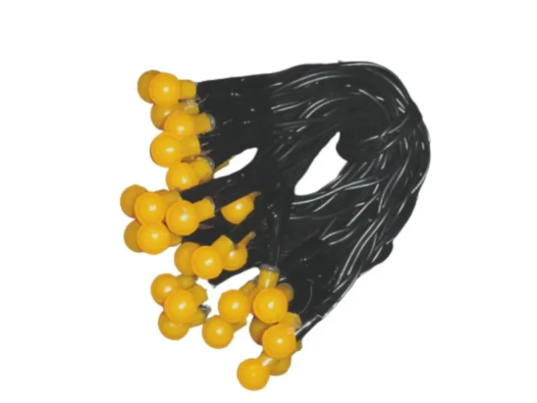 Lex 30er LED Batterie Kugelkette Lichterkette Gelb Kugeln Batterie Beleuchtung