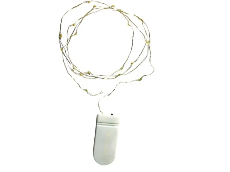 Lex 10er LED Lichterkette Batteriekette Kupferkabel Wasser Beleuchtung Deko Weiß