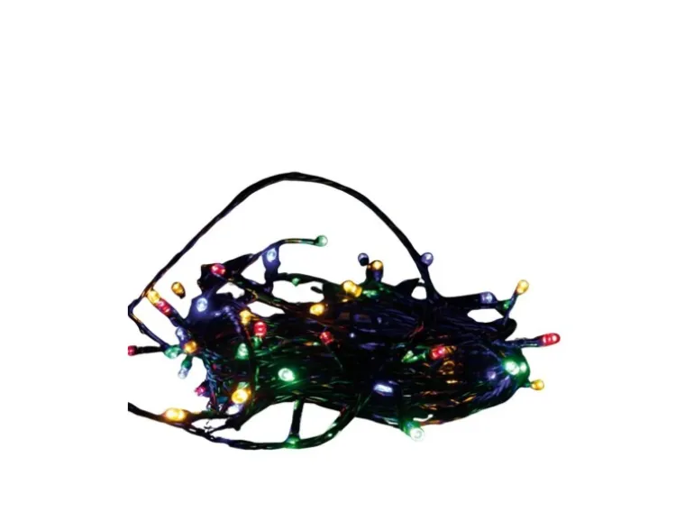 Lex 20er LED Lichterkette Batteriekette Weihnachten Beleuchtung Deko Bunt