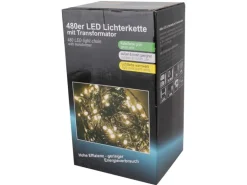 Lex 480er LED Lichterkette für Außen Innen Deko IP44 Weihnachtslichterkette Warmweiß