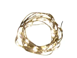 Lex 40er Micro LED Schweif Drahtlichterkette Batterie Lichterkette Deko Warmweiß