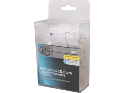 Lex 40er Micro LED Stern Drahtlichterkette Batteriekette Lichterkette Deko