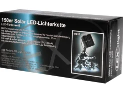 Lex 150er Solar LED Lichterkette Innen Außen Gartenbeleuchtung Party Outdoor Weiß