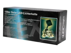 Lex 150er Solar LED Lichterkette Innen Außen Gartenbeleuchtung Party Outdoor Warmweiß