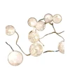 Lex LED Kugellichterkette Acrylkugel Batterie Weihnachtsdeko 10 LEDs Warmweiß Timer