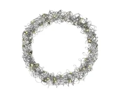 Lex LED Metallkranz Ø 30 cm Feinmaschig Weihnachtskranz Lichterkette Batterie Deko Warmweiß