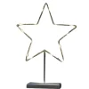 Lex LED Tischleuchte Stern Metall 38cm Lichterstern Batterie Timer Indoor Advent