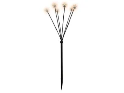 Lex 4x LED Sternenfächer-Stäbe 60cm Batterie Timer Lichterkette Weihnachtsdeko Licht