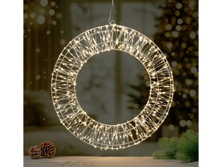 Lichtfigur Kranz Ø 40 cm Warmweiß 480 LEDs