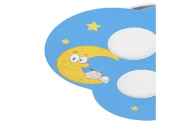 Lindby Deckenlampe Thorke 9950945 Dimmbar in Blau aus Metall 3-flammig GX53 Kinderzimmerleuchte