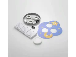 Lindby Deckenlampe Thorke 9950945 Dimmbar in Blau aus Metall 3-flammig GX53 Kinderzimmerleuchte