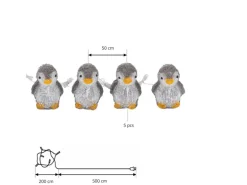 Lindby LED Pingo 10014299 in Schwarz 5-flammig Wohnzimmerleuchte