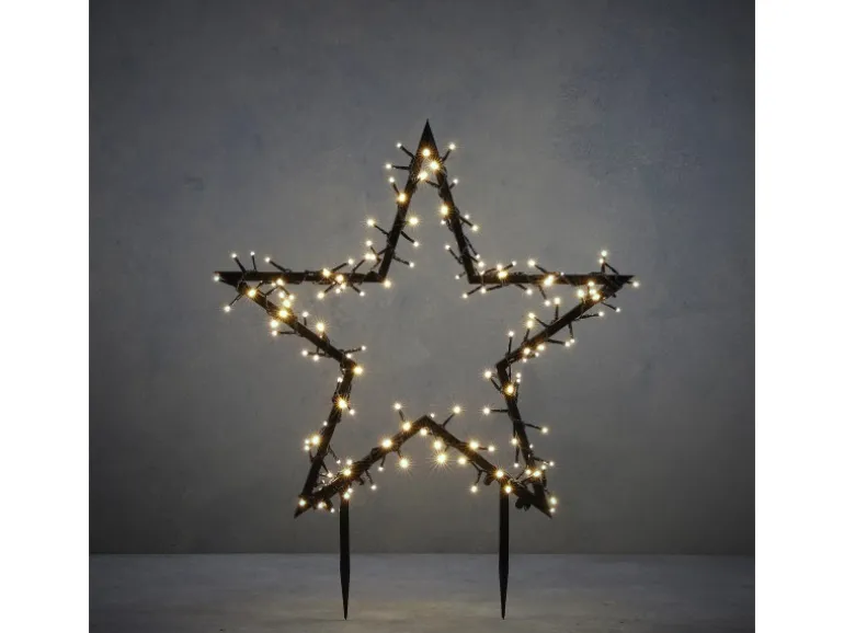 Luca Lighting Gartenstecker Stern 150 LED Classic Weiß