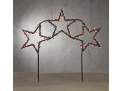 Luca Lighting Gartenstecker Garden D'light Stern Schwarz 180 Lichter