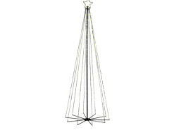 Luca Lighting Outdoor-Baum 80 LED Warm Weiß 185 cm Schwarz