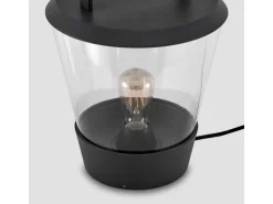 Lucande Larkyn 9617052 Spritzwassergeschützt Modern in Schwarz aus Aluminium 1-flammig E27