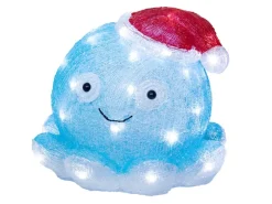 Lumineo Leuchtfigur Qualle 40 LEDs Kaltweiß 28,6 cm x 29,7 cm x 25,5 cm Blau