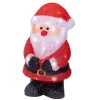 Lumineo Leuchtfigur Santa 40 LEDs Kaltweiß 19 cm x 20,5 cm x 38 cm Rot