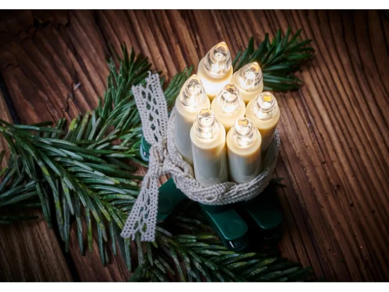 Lumix Christbaumkerzen Superlight Flame 6er-Erweiterungs-Set Warmweiß