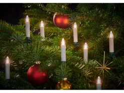 Lumix Christbaumkerzen Superlight Flame 12er-Basis-Set m. Fernbedienung Warmweiß