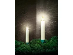 Lumix Mini Christbaumkerzen Elfenbein 6 warmweiße Kerzen Erweiterungs-Set innen