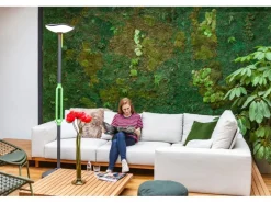 Lutec LED-Solar-Außenstehleuchte Poppy Anthrazit-Grün 190 x 47,5 x 45,5 cm