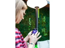 Lutec LED-Solar-Außenstehleuchte Poppy Anthrazit-Grün 190 x 47,5 x 45,5 cm