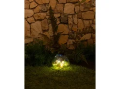 Luxform Dekoleuchte Solar aus Glas Felsoptik 1 Stück