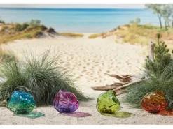 Luxform Dekoleuchte Solar aus Glas Felsoptik 1 Stück