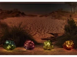 Luxform Dekoleuchte Solar aus Glas Felsoptik 1 Stück