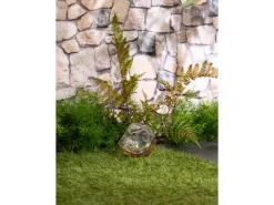 Luxform Dekoleuchte Solar aus Glas Felsoptik 1 Stück