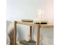 Lykke&You Adventskranz Trockenblumen für Kerzentablett SW