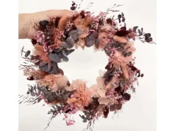 Lykke&You Adventskranz Trockenblumen für Kerzentablett T