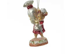 Marelida Christbaumschmuck Maus Mit Spritzbeutel Süß Weihnachtsbäckerei Glas H 14cm