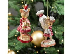 Marelida Christbaumschmuck Maus Mit Spritzbeutel Süß Weihnachtsbäckerei Glas H 14cm