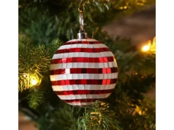 Marelida Christbaumschmuck Discokugel Spiegelkugel Weihnachtskugel Baumkugel 8cm 6er Set