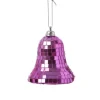 Marelida Christbaumschmuck Glocke Weihnachtsbaumschmuck Im Discokugel Look Pink