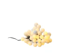 Marelida LED Deko Lichterkette Berry Cherry 40 Weiße Kugeln Bälle 8 Modi 6m Innen Außen