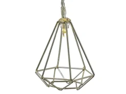 Marelida LED Deko Lichterkette RUBIN Diamant Retro Timer Tischdeko 160cm Silber