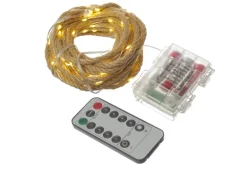 Marelida LED Lichterkette Seil Deko Jute Tau Kordel 5m Timer 8 Funktionen Für Innen Außen