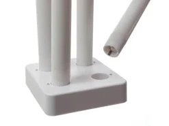 Marelida LED Stabkerzen LISA Tafelkerzen Dinnerkerzen Wiederaufladbar Weiß 4er Set