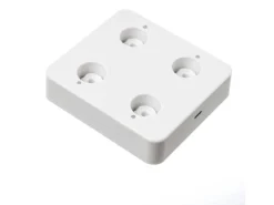 Marelida LED Stabkerzen LISA Tafelkerzen Dinnerkerzen Wiederaufladbar Grau 4er Set