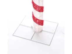 Marelida LED Zuckerstange Mit Schleife XXL Gartendeko Weihnachtsdeko 1,5m Timer Für Außen