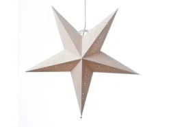 Marelida Papierstern Lea Weihnachtsstern Faltstern Leuchtstern D  55cm Inkl Kabel Weiß