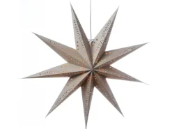 Marelida Papierstern Sara Weihnachtsstern Faltstern Leuchtstern D  69cm Inkl Kabel Braun