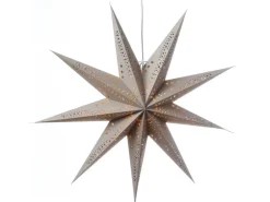 Marelida Papierstern Sara Weihnachtsstern Faltstern Leuchtstern D  69cm Inkl Kabel Braun